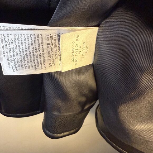 Calvin Klein Faux Leather Moto Jacket – Medium (NWT) - Picture 11 of 11